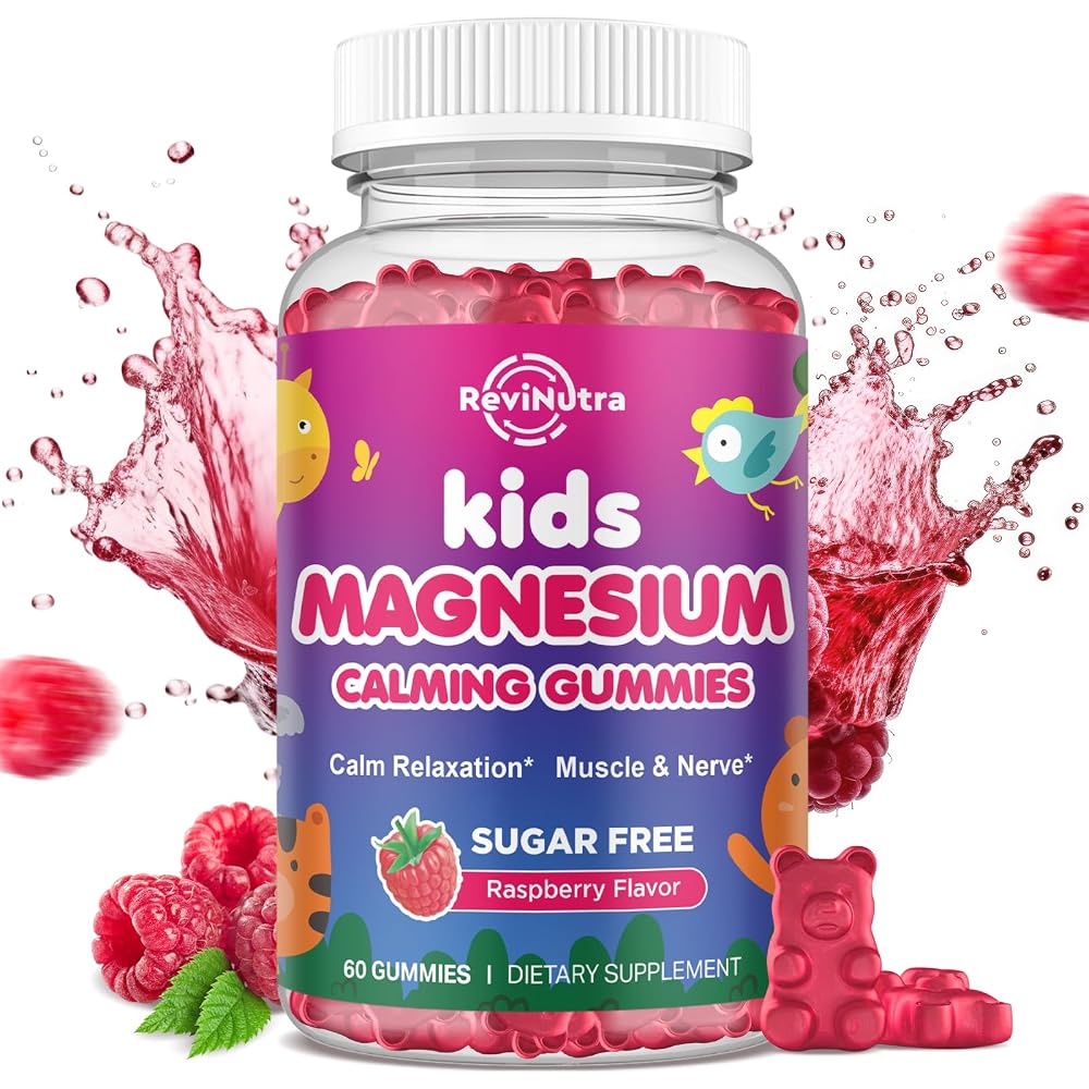 ReviNutra Magnesium Gummies for Kids - Magnesium Glycinate Gummies