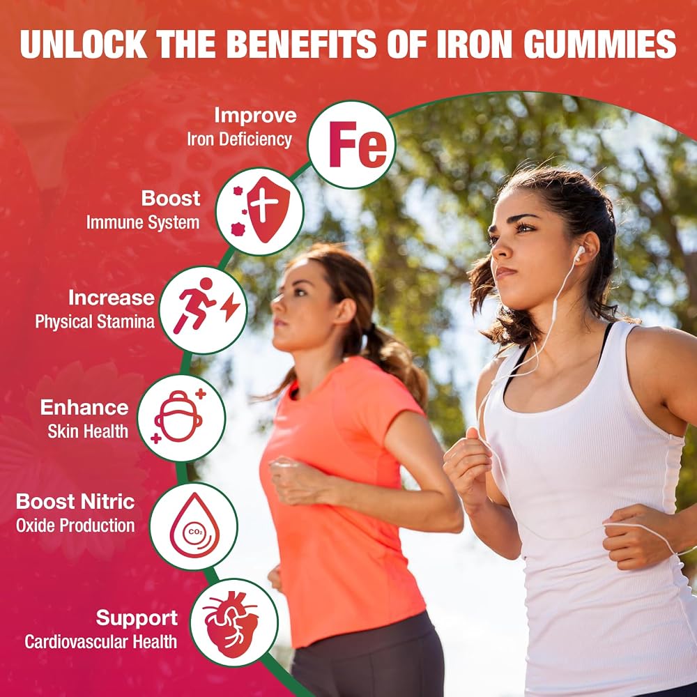 DIAOLAI Vegan Iron Gummies