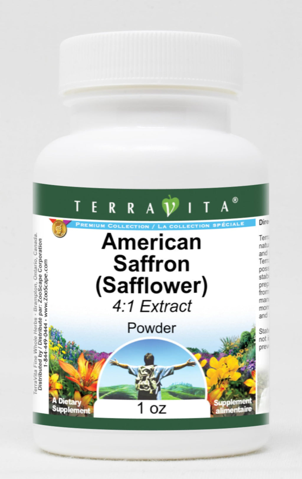 Terravita American Saffron Safflower 4:1 Powder - 1 oz