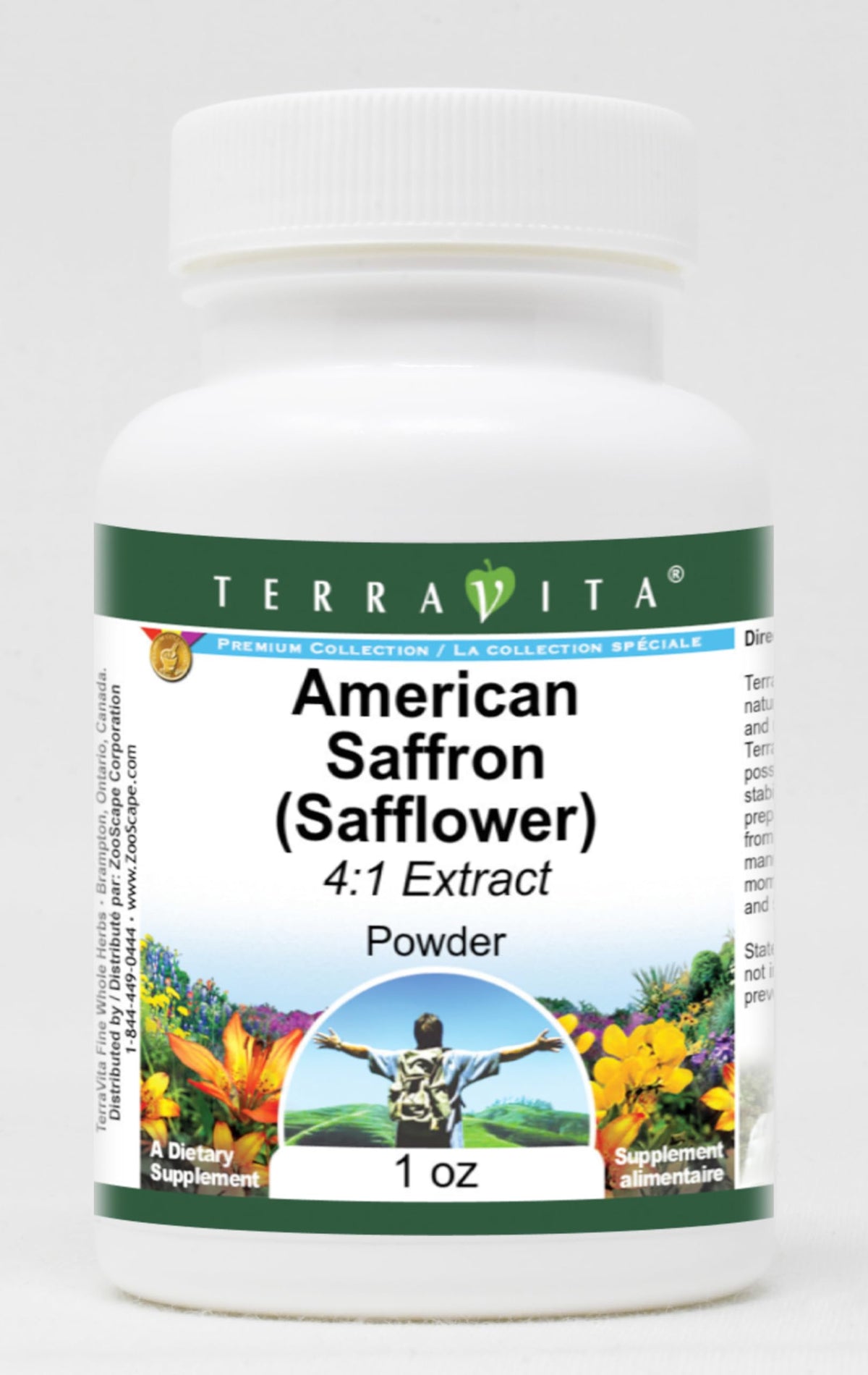 Terravita American Saffron Safflower 4:1 Powder - 1 oz