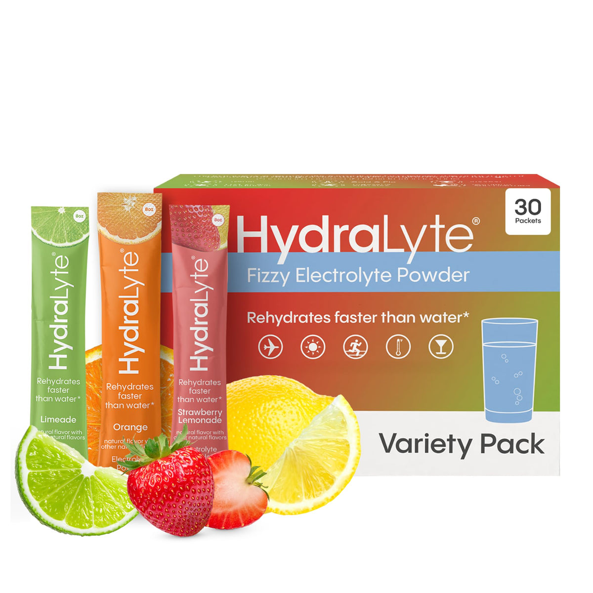 Hydralyte Low Sugar Rapid Rehydration - Lightly Sparkling Electrolyte