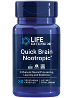Life Extension Quick Brain Nootropic for Focus - 30 Capsules