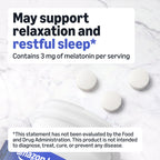 Amazon Basics Melatonin 3mg Sleep Support - 260 Tablets - image 3