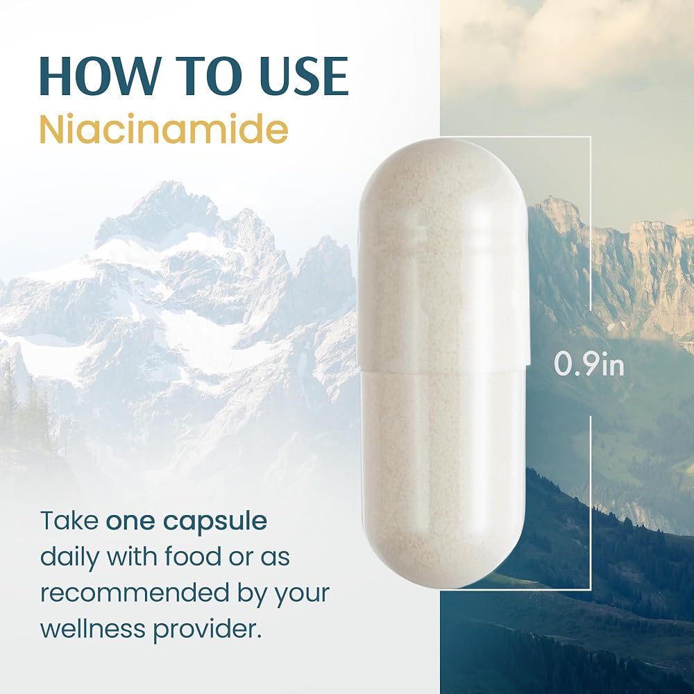 Vykee Nutrition Niacinamide Vitamin B3 500 mg - 120 Capsules - image 5
