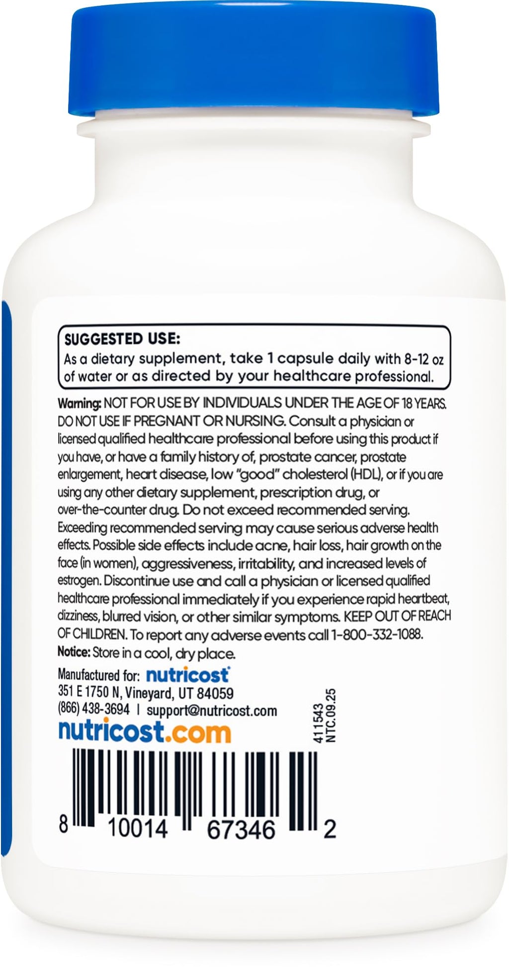 Nutricost Pregnenolone 10mg - 120 Capsules - image 4