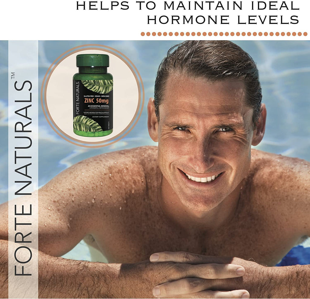 FORTE NATURALS Zinc 50mg Tablets for Sensitive Stomachs - 60 Tablets - image 5