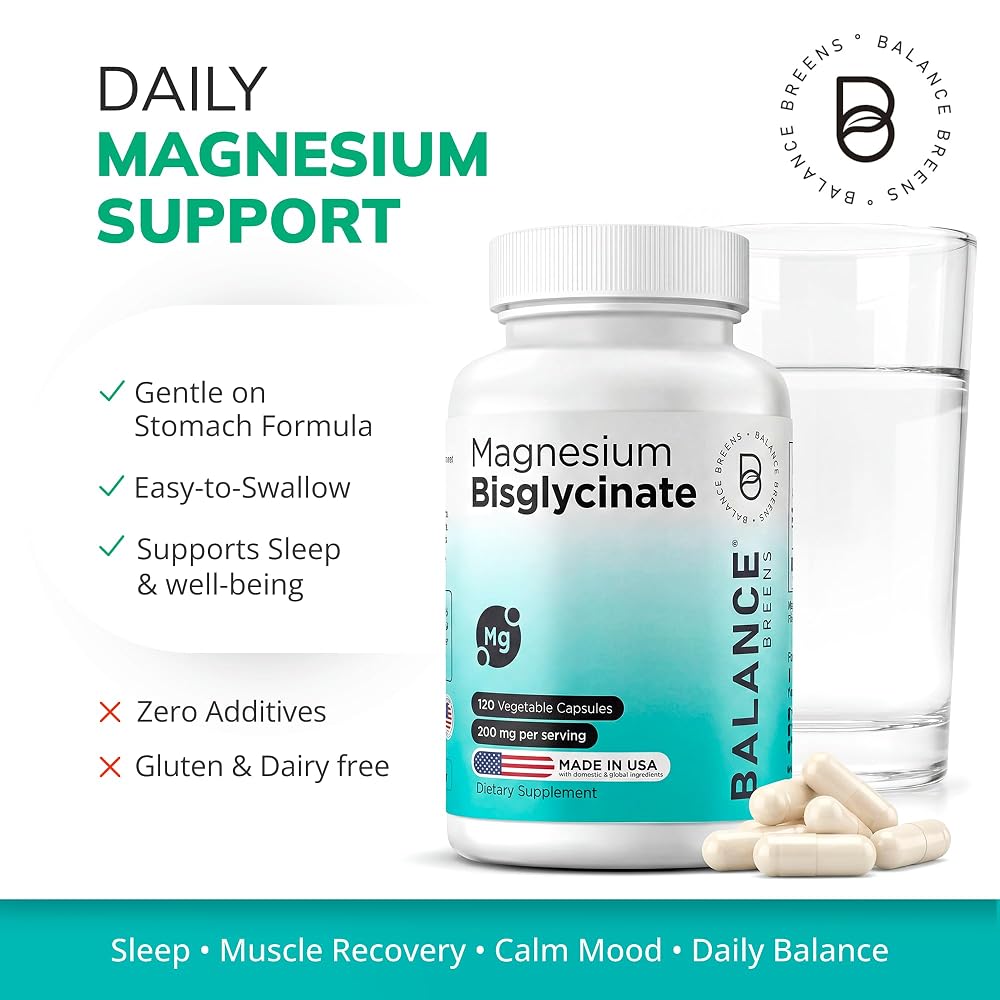 Balancebreens Magnesium Bisglycinate 200mg - 120 Capsules - image 2