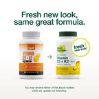 Fresh Nutrition Vegan Vitamin D3 + K2 6400 IU - 90 Capsules - image 2