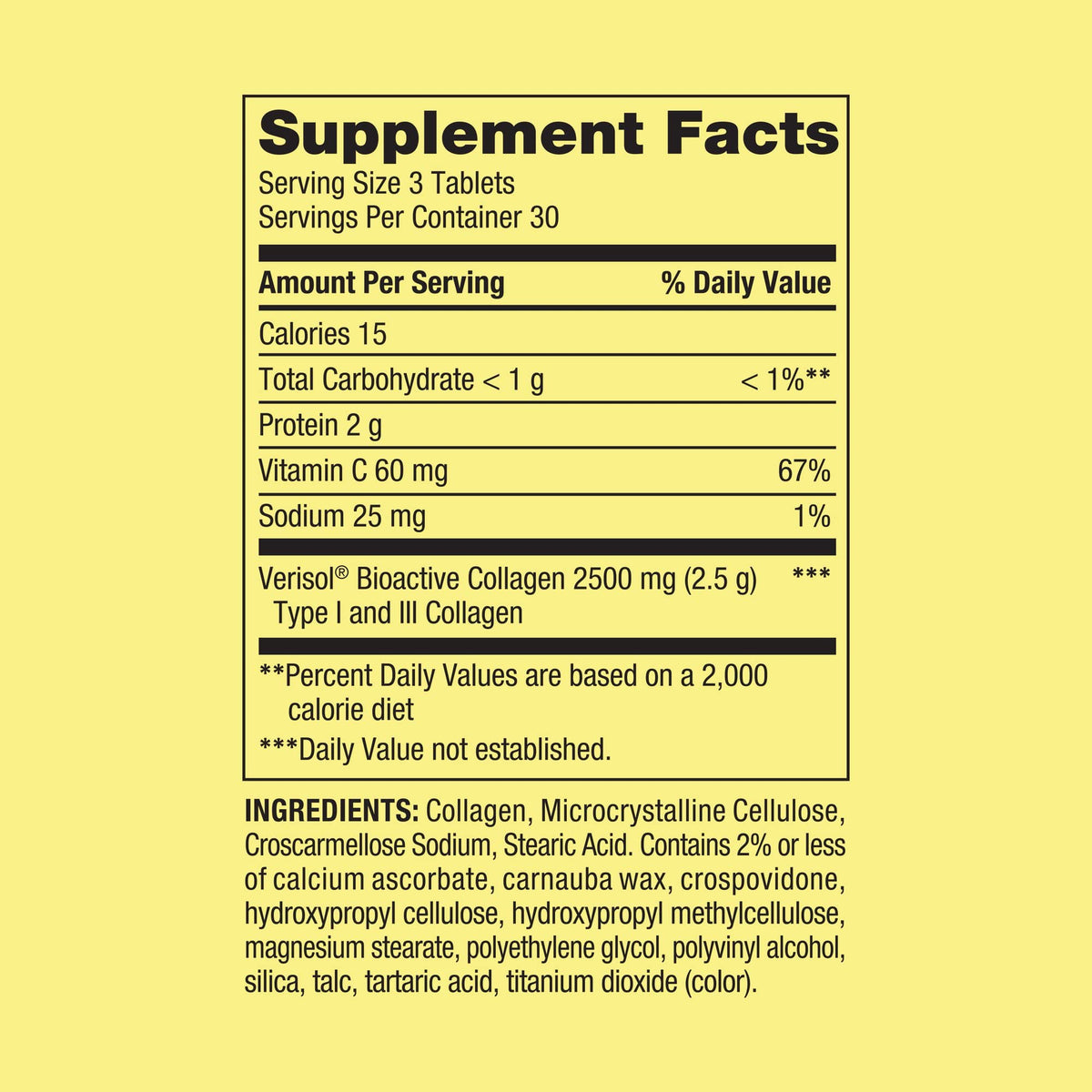LUAL Spring Valley Collagen + C Tablets for Hair, Skin & Nails - 90 Tablets - image 3