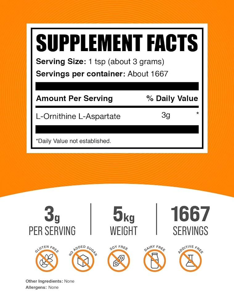 BulkSupplements.com L-Ornithine L-Aspartate Powder (LOLA) - image 10