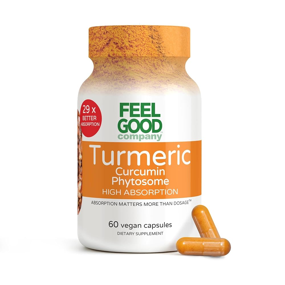FEEL GOOD Turmeric Curcumin Capsules 1000mg - 60 Capsules