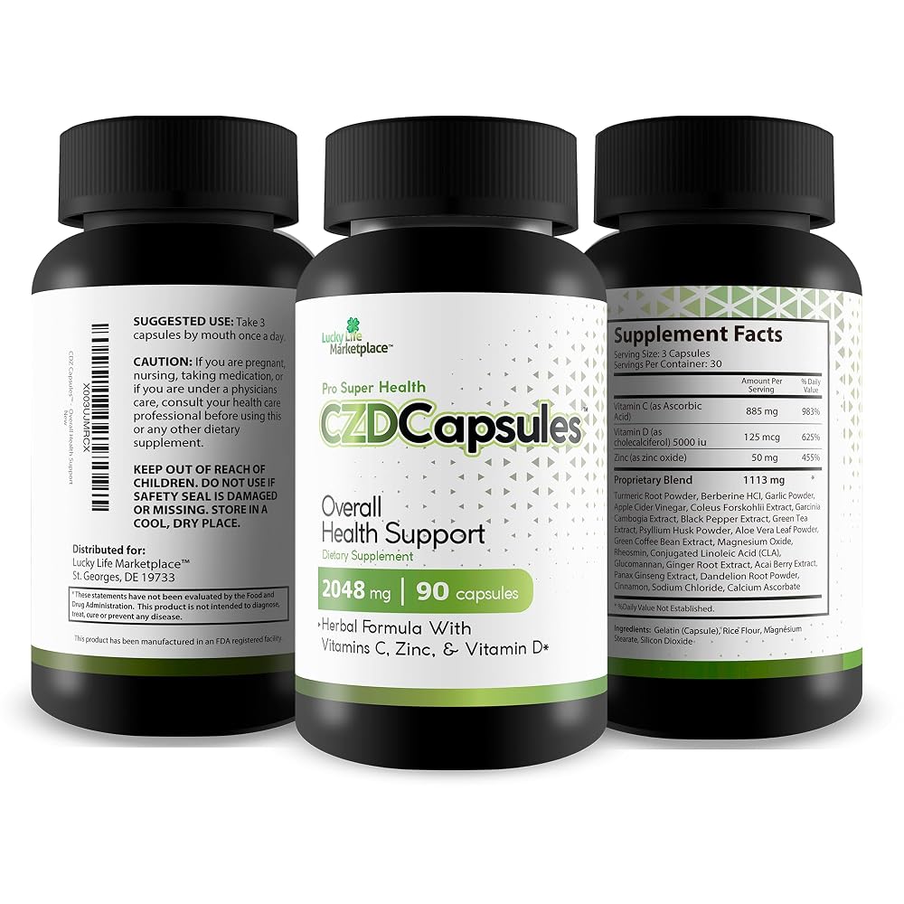 Pro Super Health CZD Capsules - Overall Health & Immune Support - 90 Capsules - image 4