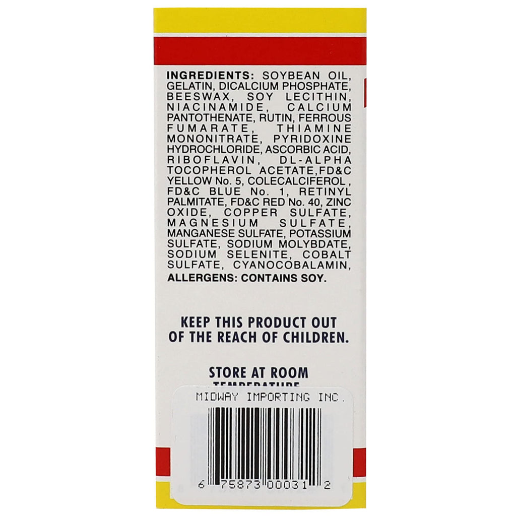 Vital Fuerte H3 Multivitamin with Antioxidants - 30 Capsules - image 2