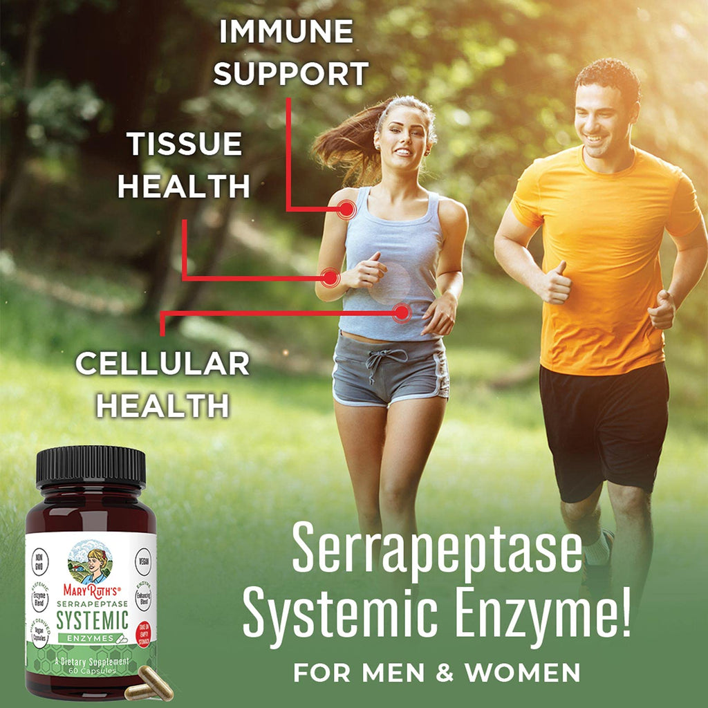 MaryRuth's Serrapeptase Enzymes Vegan Capsules - 60 Count - image 2