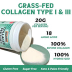 Vitalibre Bovine Collagen Peptides Powder for Women and Men