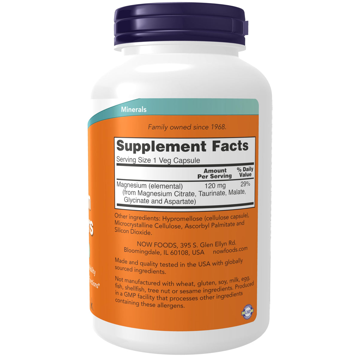 NOW Magnesium Transporters 5 Forms - 180 Vegetarian Capsules - image 2