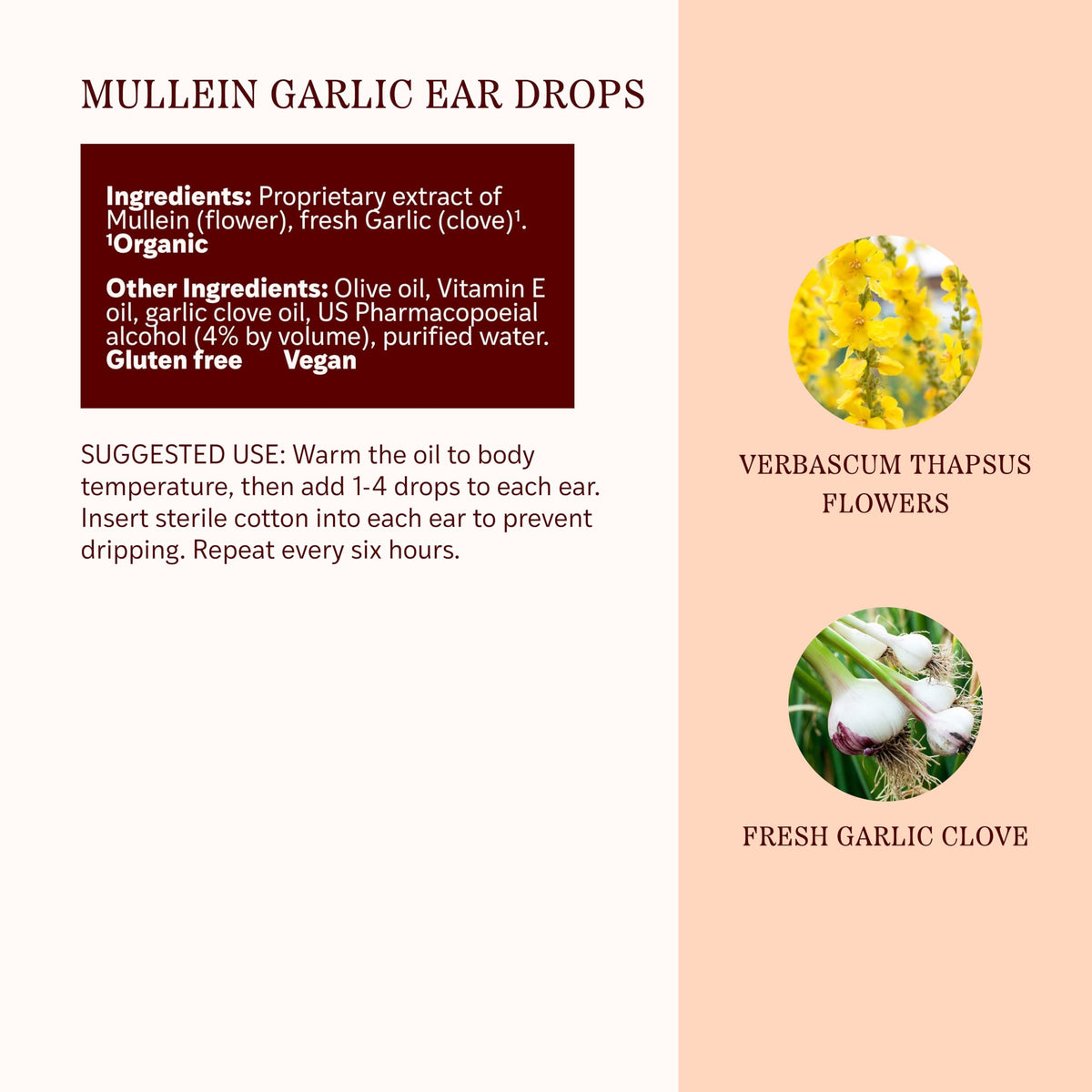 Herbs Etc. Mullein Garlic Ear Drops for Ear Soothing Support - 1 fl oz - image 4