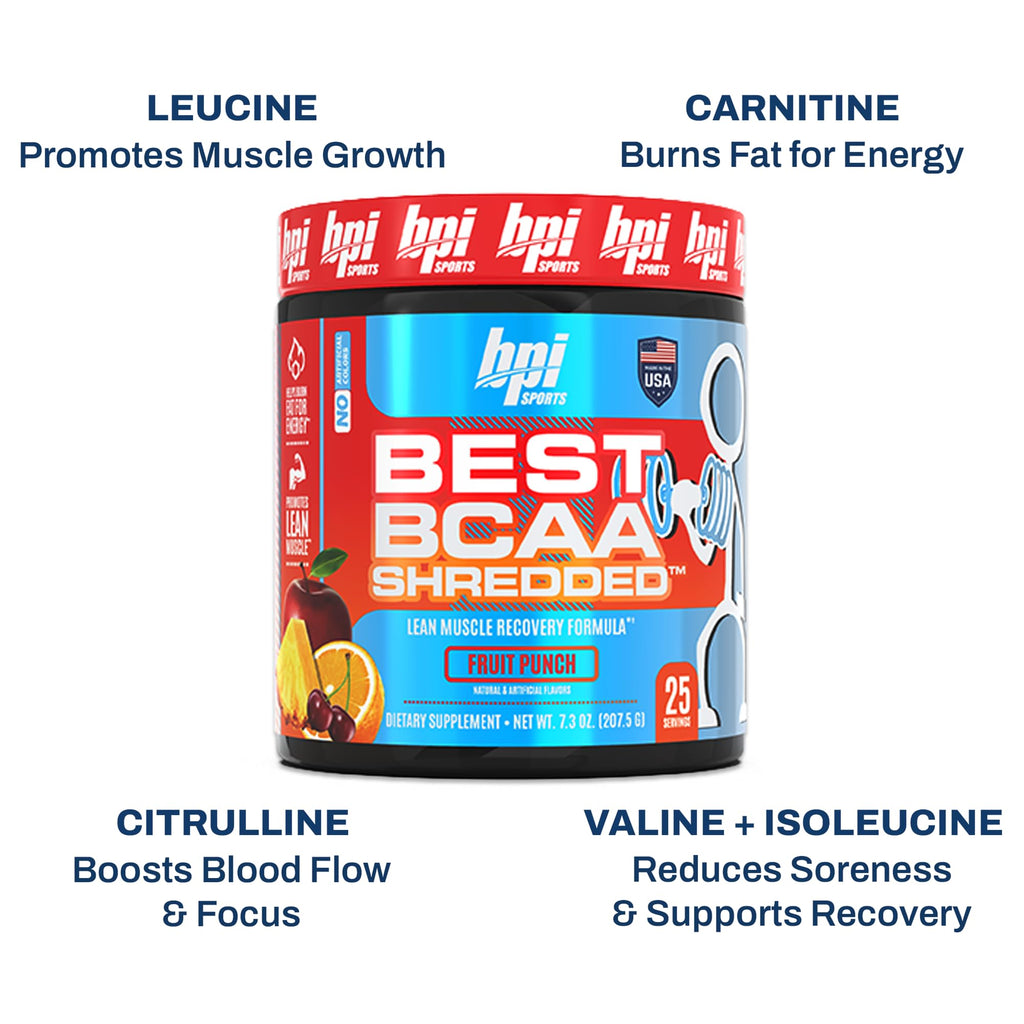 BPI Sports Best BCAA Shredded Caffeine-Free Thermogenic Recovery