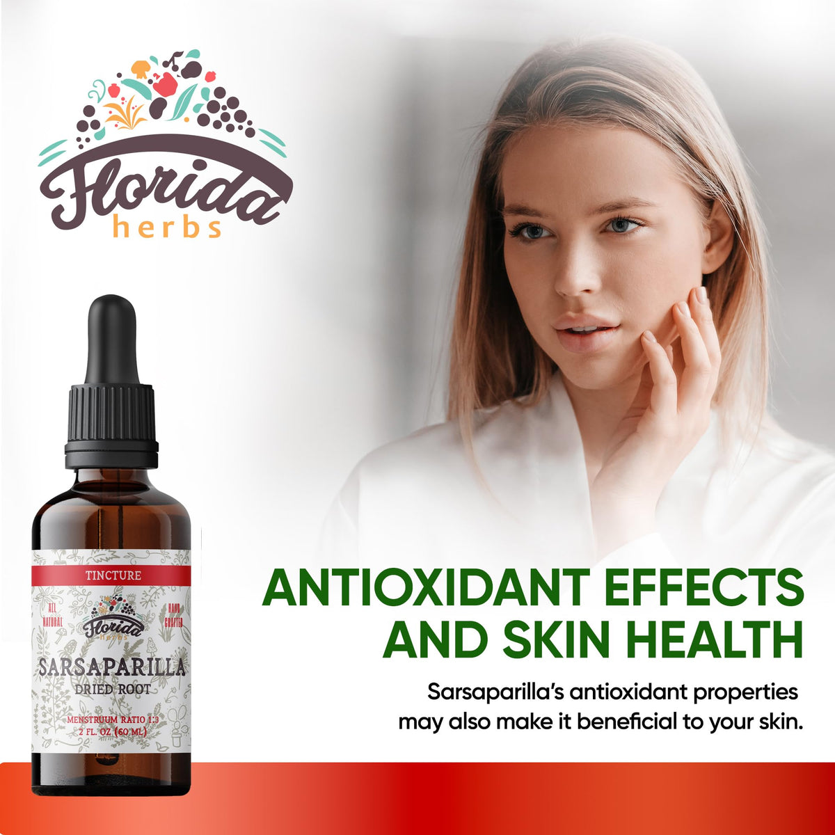 Florida Herbs Sarsaparilla Tincture Organic Extract - 2 oz - image 2