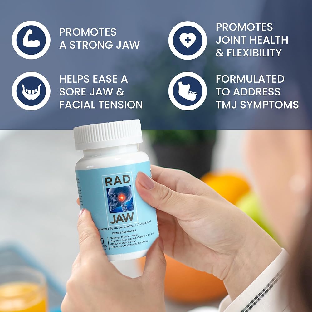 Rad Health RAD JAW TMJ Supplement for Jaw Discomfort - 60 Capsules - image 4