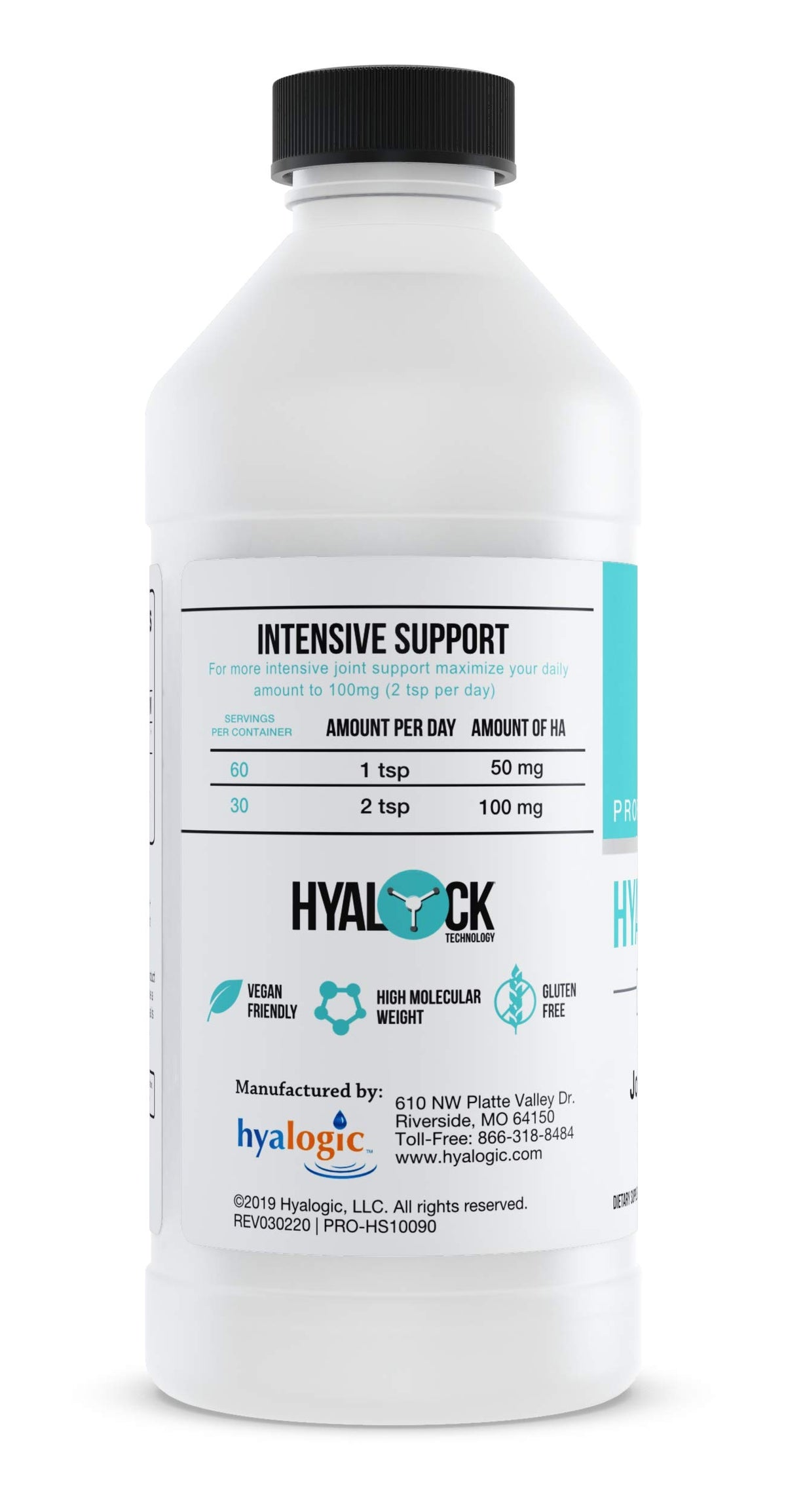Hyalogic Hyaluronic Acid Liquid Joint Support - 10 oz - image 2