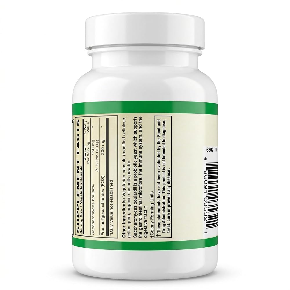 AlchePharma Saccharomyces Boulardii Probiotic - 90 Capsules - image 4