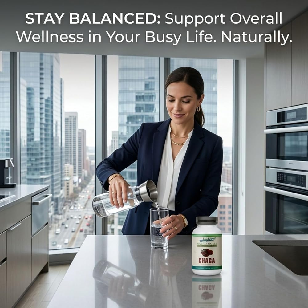 MN Mother Nature Chaga Mushroom Extract 1000mg - 120 Vegan Capsules - image 5