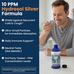OPTIVIDA Colloidal Silver Liquid 10 PPM Nano Silver Hydrosol - 16 fl oz - image 2