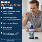 OPTIVIDA Colloidal Silver Liquid 10 PPM Nano Silver Hydrosol - 16 oz - image 2