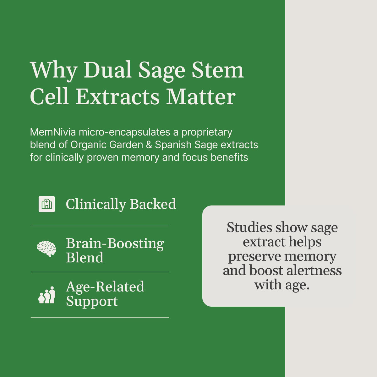 OxyNaturals MemNivia Brain Supplement - Clinically Tested for Memory