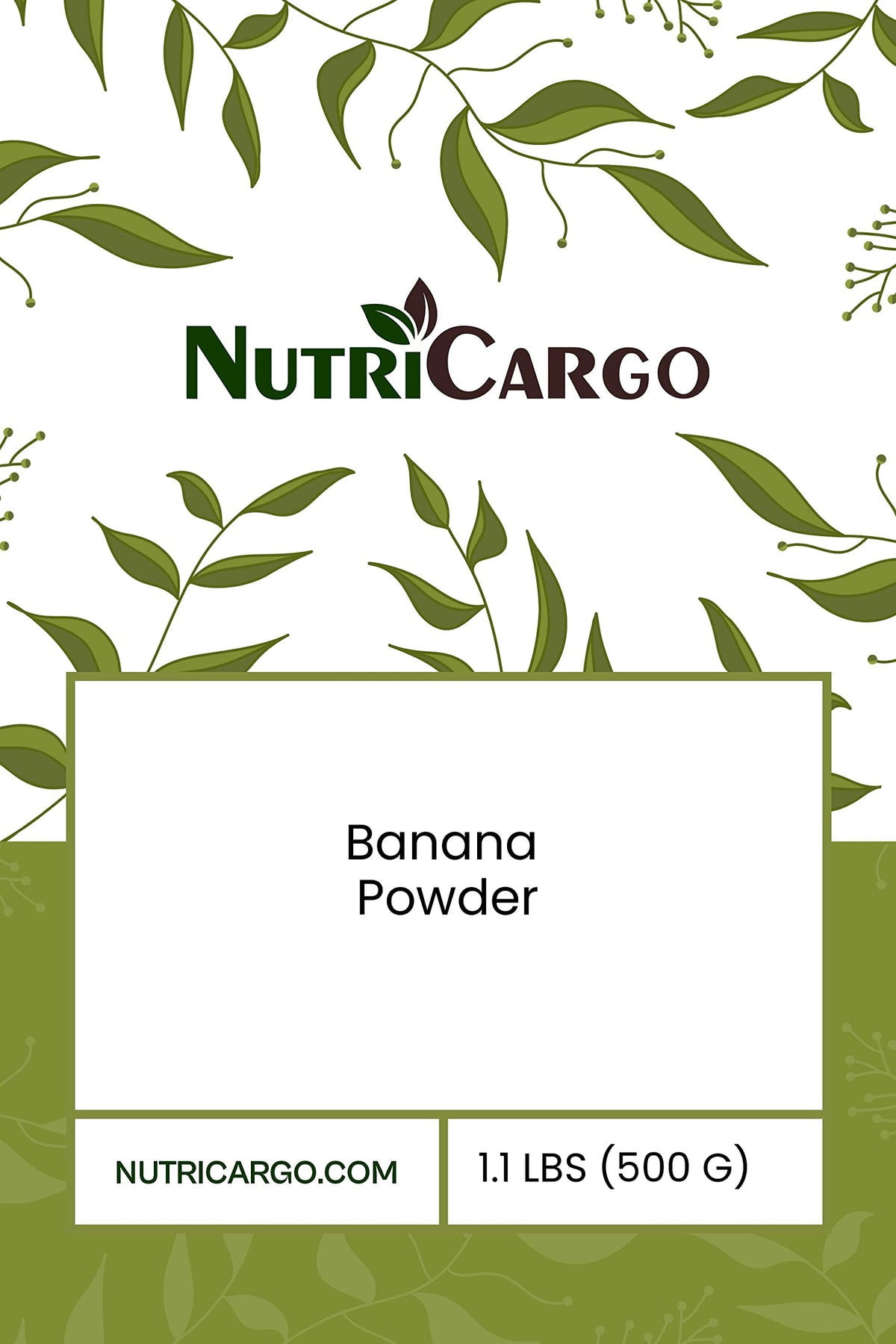 NutriCargo Banana Powder (Musa paradisiaca) - 500g