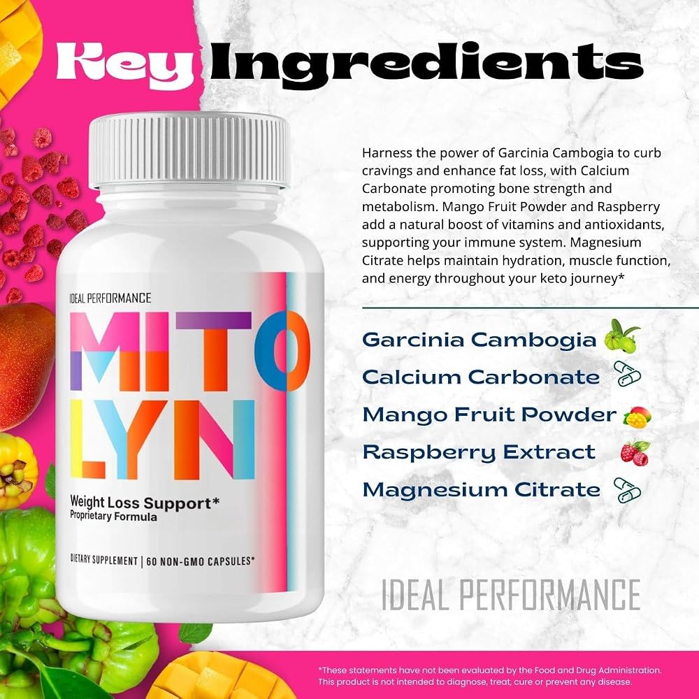 IDEAL PERFORMANCE Mitolyn Keto Capsules Advanced Formula - 120 Capsules - image 6