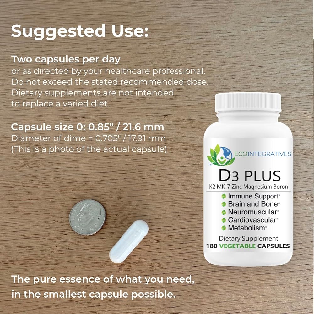 EcoIntegratives D3 Plus Boron Vitamin K2 Magnesium Zinc