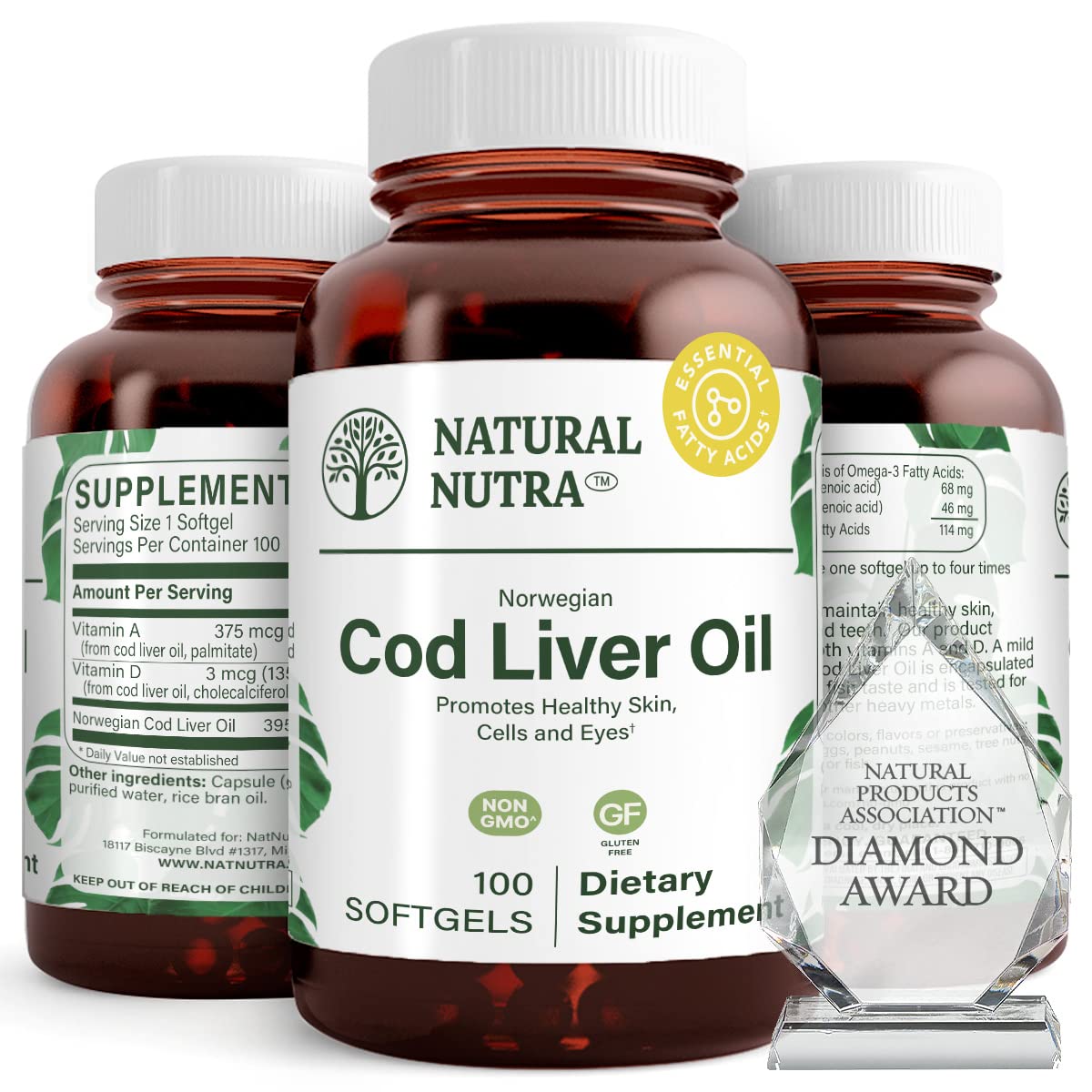 Natural Nutra Norwegian Cod Liver Oil Supplement Parent