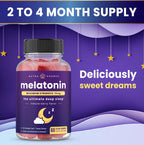 NutraChamps Melatonin Gummies for Adults Extra Strength