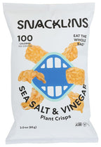 SNACKLINS Sea Salt and Vinegar Plant Crisps - 3 oz