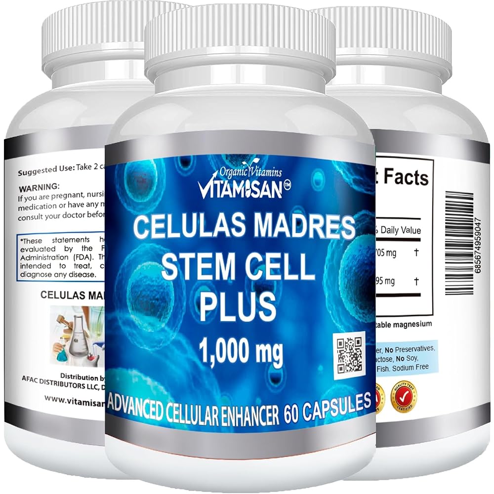 VITAMISAN Celulas Madres Blue Green Algae AFA - 60 Capsules - image 7
