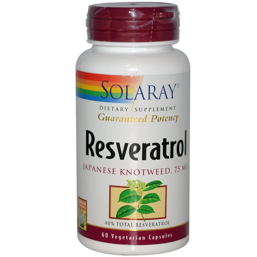 Solaray Resveratrol Supplement - 60 Vegetarian Capsules