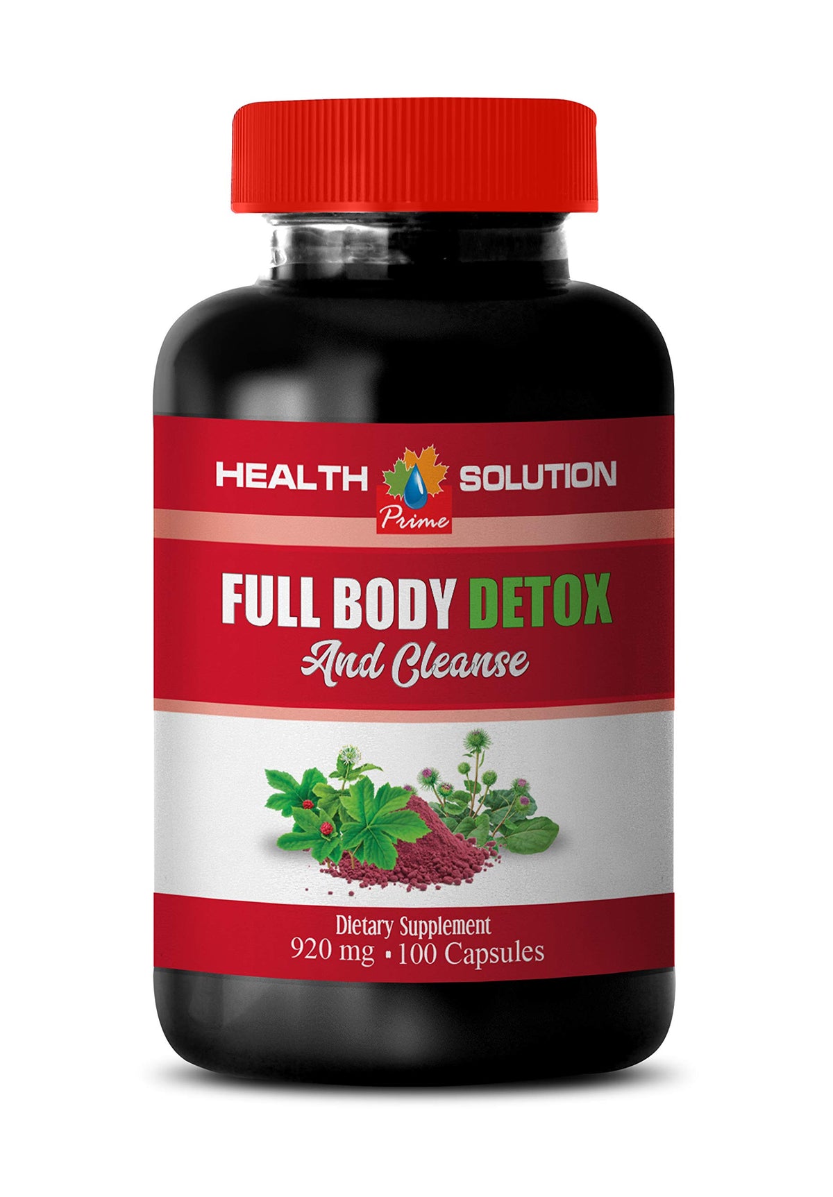 Health Solution Prime Full Body Detox Cleanse 920 mg - 100 Capsules