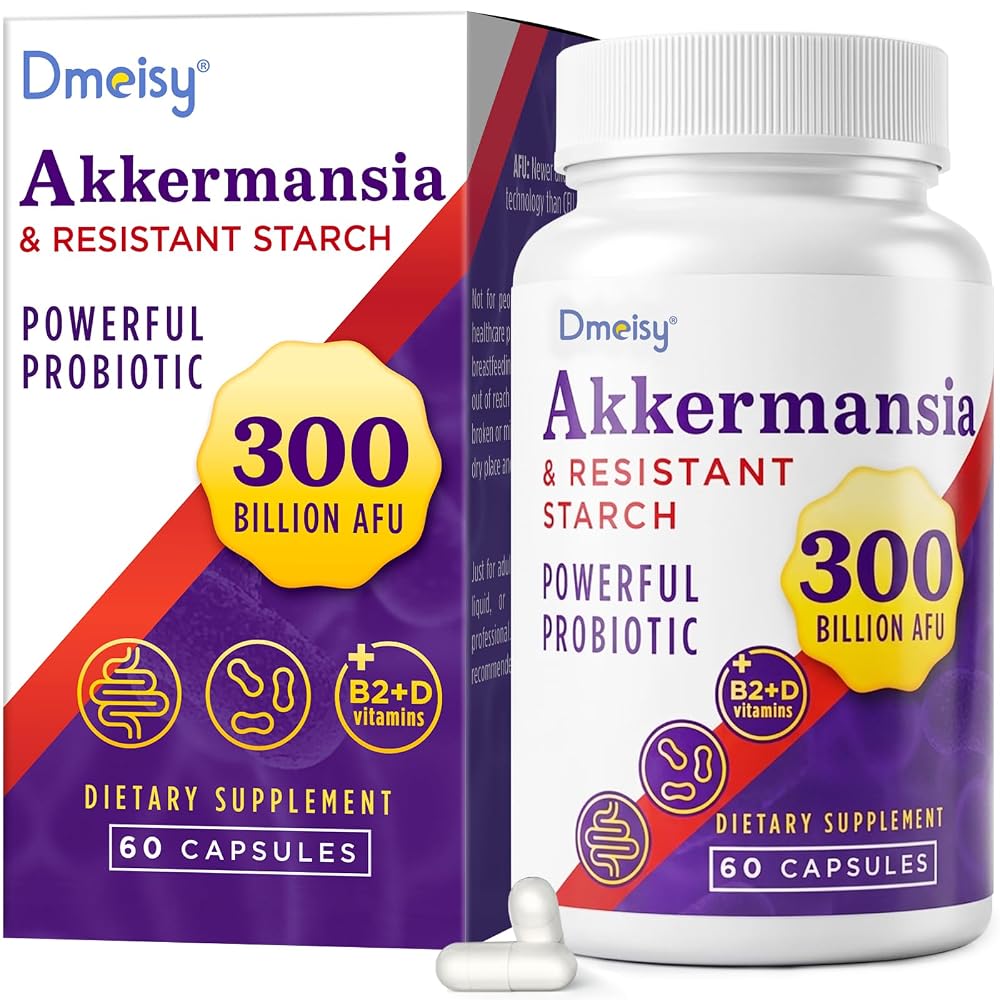 Dmeisy Akkermansia Muciniphila - Live Akkermansia Probiotics for Men
