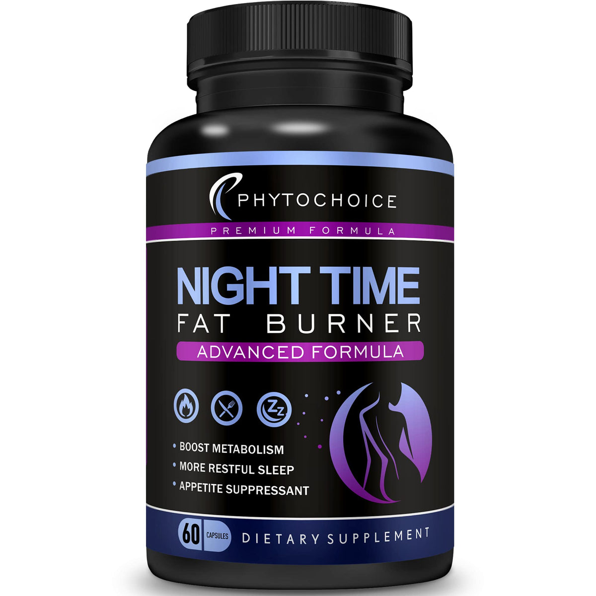 PHYTOCHOICE Night Time Weight Loss Pills for Women - 60 Capsules