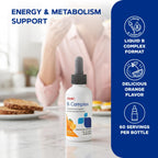 GNC B-Complex Liquid Orange Energy Support - 2 fl oz - image 3