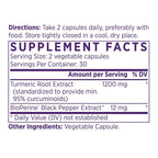 NAOMI Turmeric Curcumin 1200mg High Potency - 60 Capsules - image 2