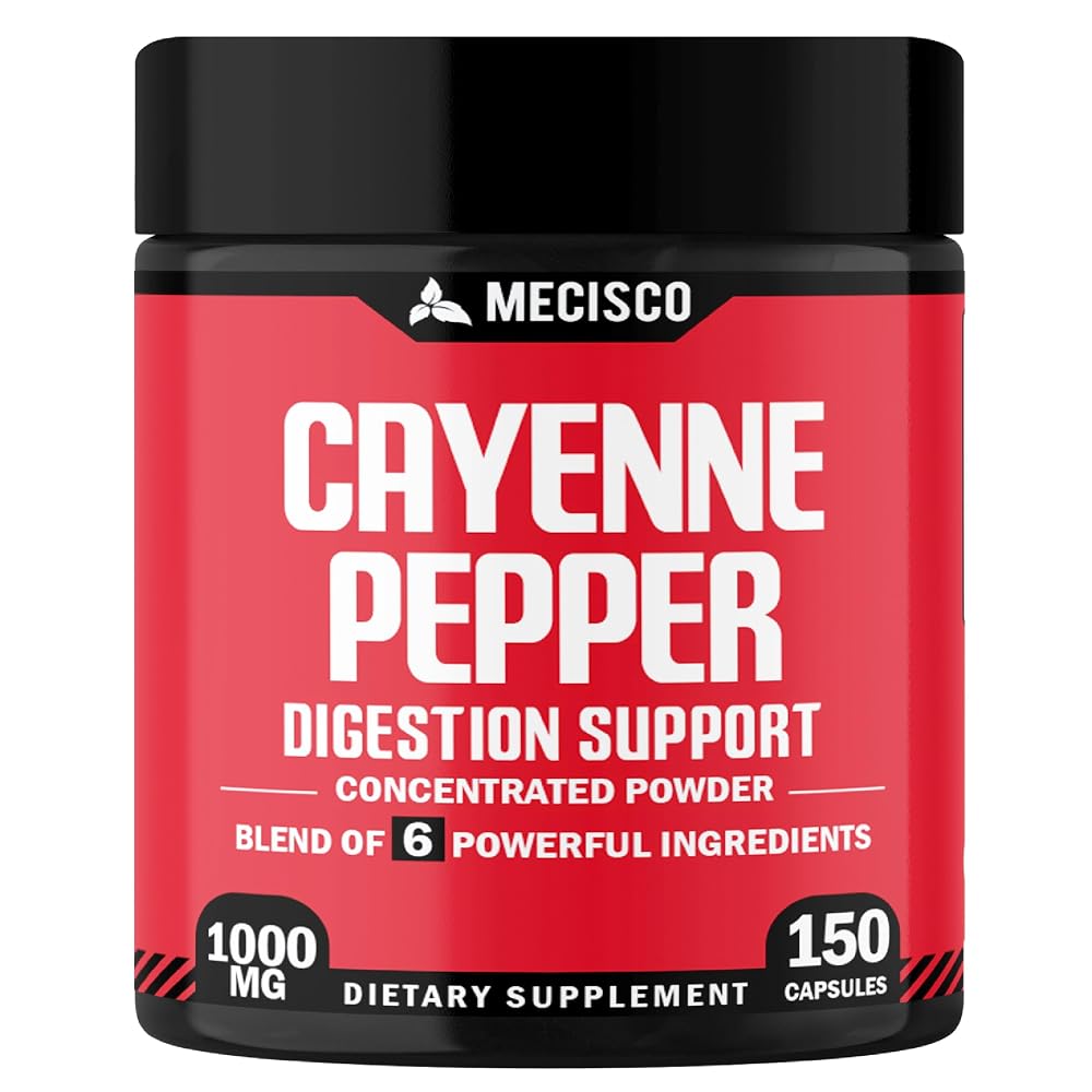 Mecisco Cayenne Pepper Capsules - 90 150 200Caps - 300mg