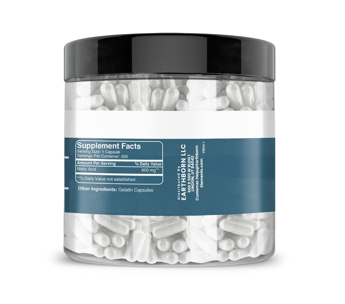 Earthborn Elements Malic Acid - 200 Capsules - image 2