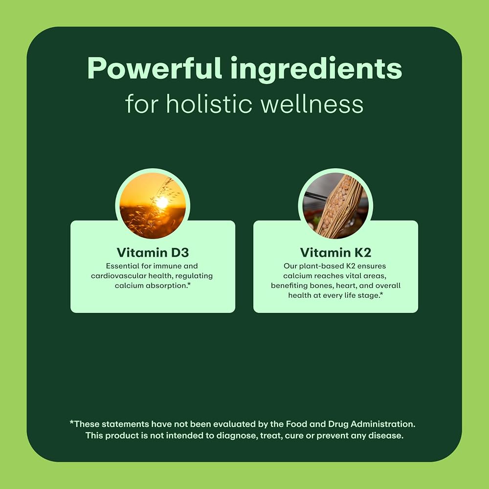 WellWithAll Vitamin D3 5000 IU with Vitamin K2 - 60 Vegetarian Capsules - image 2