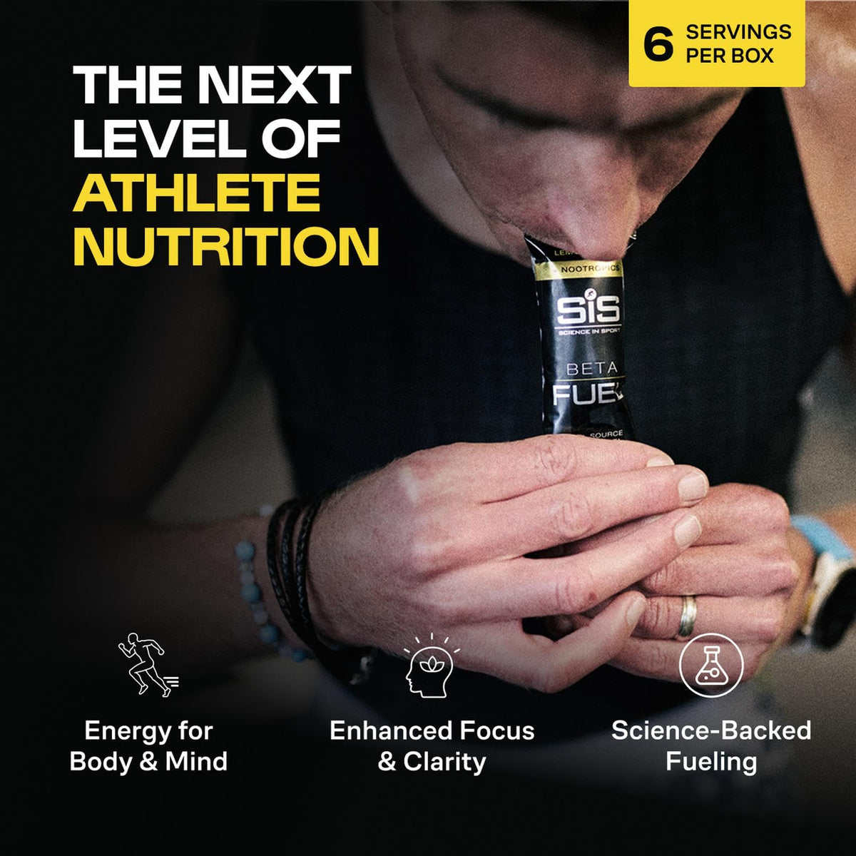 Science in Sport SiS BETA Fuel + Nootropics Energy Gel, 40g Carbs