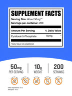 BulkSupplements.com Pyridoxal 5 Phosphate Powder (P-5-P)