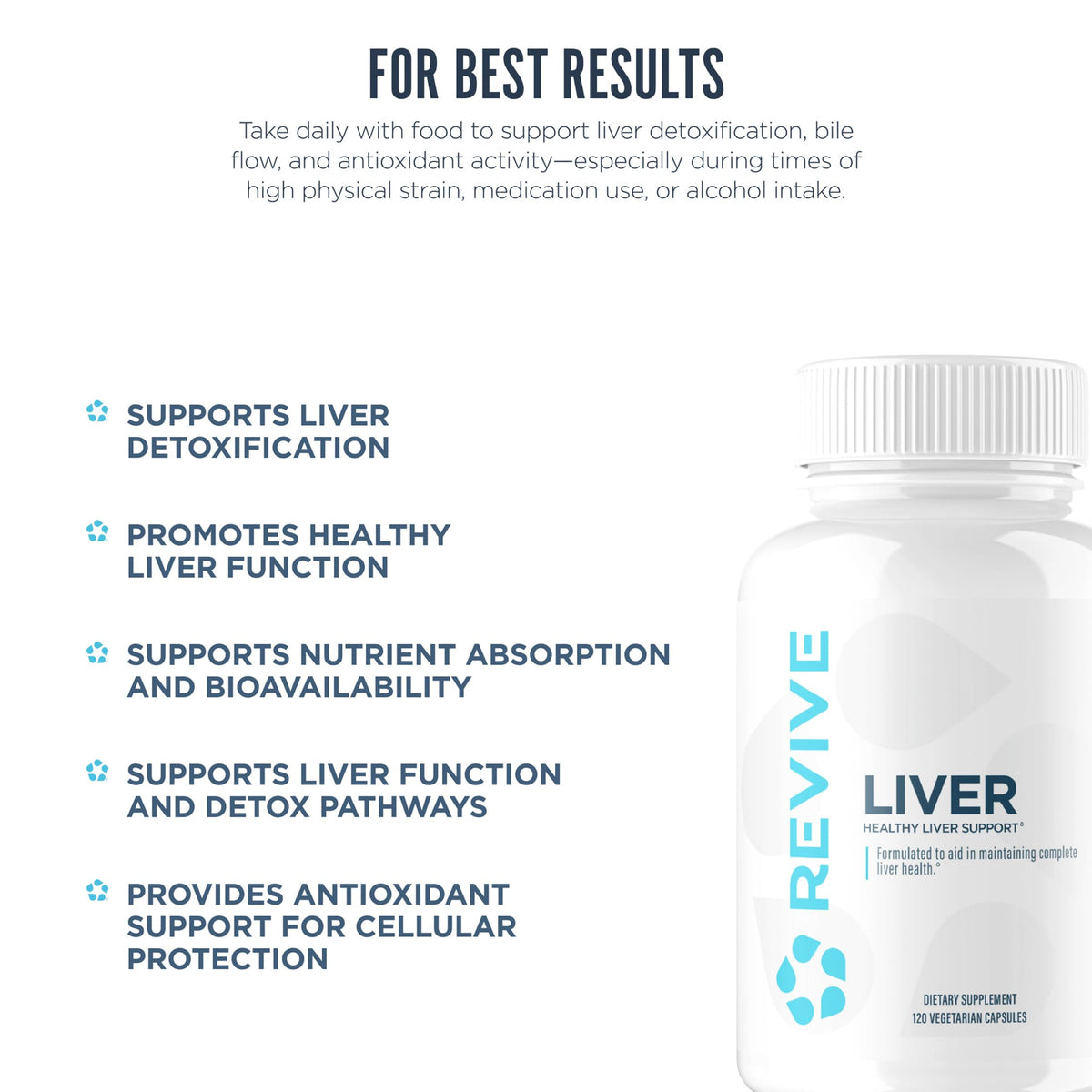 Revive MD Natural Liver Cleanse Liver Support Formula - 120 Capsules - image 5