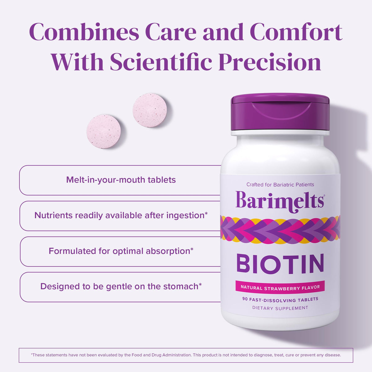 BariMelts Biotin 5000mcg Fast-Dissolving Tablets - 90 Count - image 4